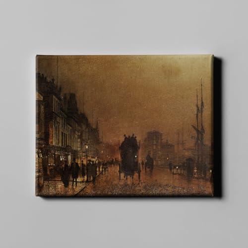 Toile John Atkinson Grimshaw The Broomielaw Glasgow grande taille