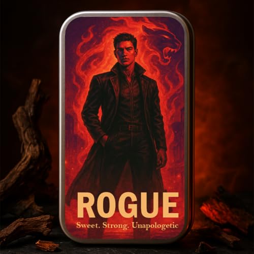 Image of Solid Perfume for Men Duo - Drakaros & Rogue | 10g x 2 (20g Total) | Long-Lasting Alcohol-Free Solid Cologne | Aromatic Citrus & Warm Vanilla Fragrance | Pocket Travel Perfume Balm for Men