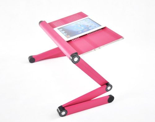Soporte ajustable para laptop de 17 pulgadas color rosa miniatura 4