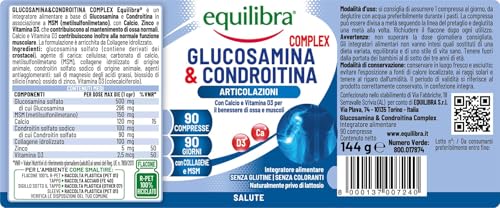 equilibra - Glucosamina & Condroitina Complex - 90 compresse Proteine & frullati 144 g unisex - 5