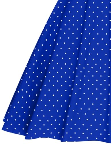 Image of GownTown Women's 1950s Vintage Dresses Short Sleeves Cocktail Stretchy Party Dresses with Pocket