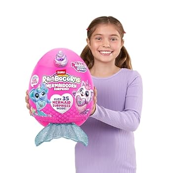 Rainbocorns Mermaidcorn Série 7 - Peluche Chaton Sirène à Découvrir Avec Autocollants Et Surprises