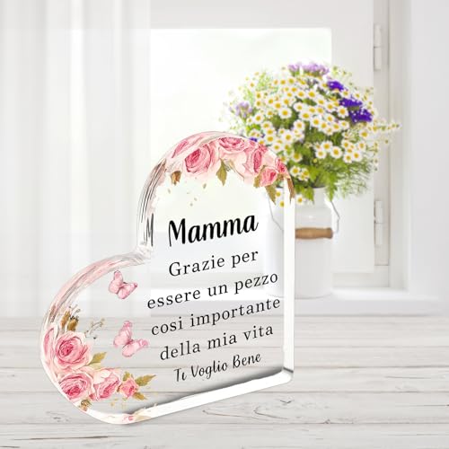 Snyvpra Geschenk Mamma Fest Della Mama Ideen Geschenk Acryl Ornament Ideen Geschenk