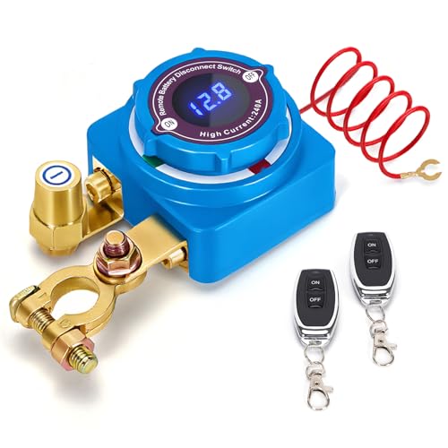 VIXKPIRR Stacca Batteria 12V per auto, 240A Staccabatteria Senza Fili con Telecomando Display a LED, 12V Interruttore di Separazione Batteria Kill Switch per auto RV ATV Camion Barca Moto
