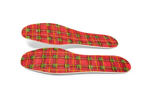 6 pares de plantillas para zapatos Tartan para hombre y mujer miniatura 5