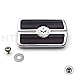 HTTMT MT216-052- CHROME SKULL REAR BRAKE PEDAL COVER Compatible with Harley Davidson Softail Dyna Electra Glide