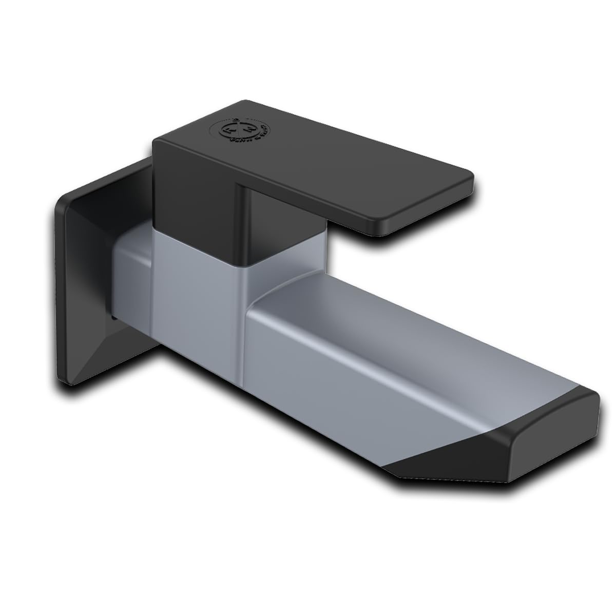 RN PTMT Superior Plastic Bib Cock Foam Flow, with Flange (Metallic-Grey-Black-Dual) Water Tap for Bathroom & Kitchen Bib Tap (Wall Mount Installation)_RNANP09B32 | 3 Year Warranty-image-5