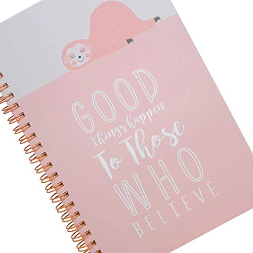 Caderno A5 Capa Dura Espiral - Bicho Preguiça