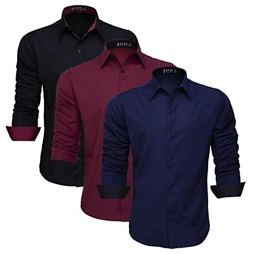 Kit Camisa Social Masculina Slim Manga Longa 3 Unidades (GG, Cor Cód. K357)