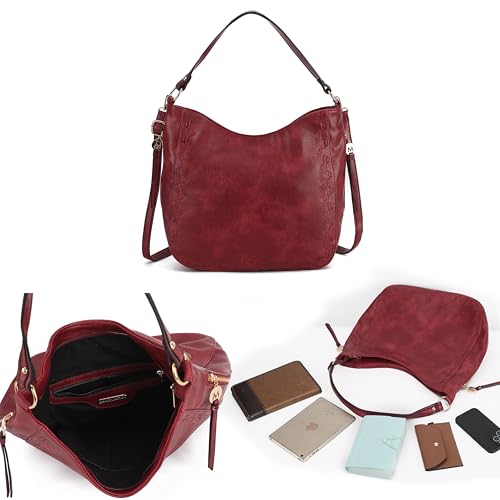 Image of MKF Collection Shoulder Bag for Women, Top-Handle Crossbody Purse Satchel Handbag