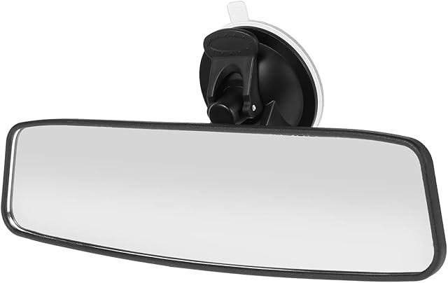 Car Rear View Mirrors with Suction Cup, Adjustable Wide-Angle Car Interior Mirror for Driving Test Instructor Reduces Blind Spots Clear Mirror for Car, SUV, CRV, Vans, Trucks