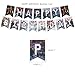 YiYiXiXi E-PEN Birthday Decorations Gift Set,Birthday Party Supplies Includes Banners - Cake Topper - 12 Cupcake Toppers