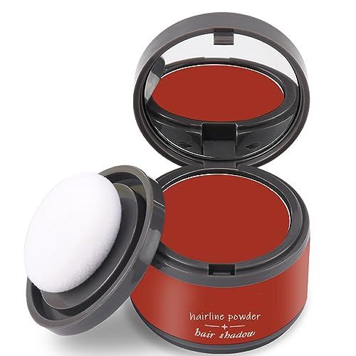 Hairline Shadow Powder,Lightweight Hairline Powder,Red Hairline Contouring Shadow Powder,Waterproof Boldify Hairline Powder,Quick Cover Root Touch Up,Thinning Hair Hair Root Dye For Men & Women