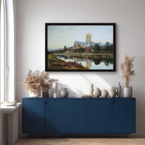 Cathédrale de Worcester toile imprimée Benjamin Williams Leader - Déco murale 61x91 - 4