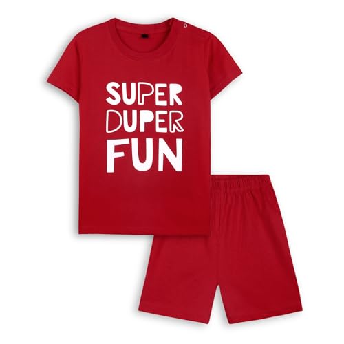 Image of T2F Baby Boys' & Girls' Printed T-Shirt & Shorts Set | 100% Cotton | Soft Fabric|Pack of 3 | 3-24 Months