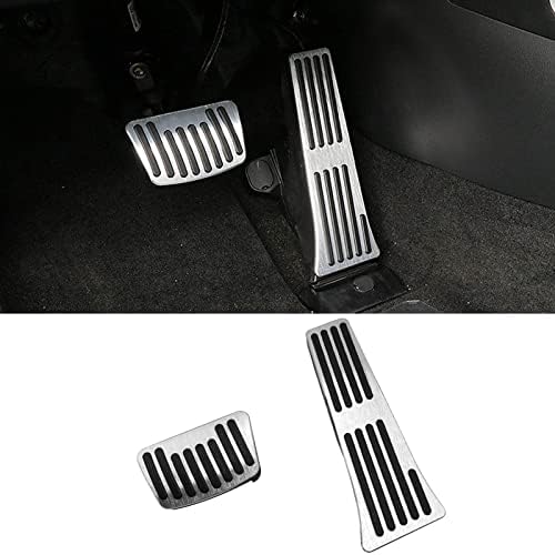 Aluminum Pedal Covers For Hyundai Santa Fe 2019-2025 – Non-Slip Gas & Brake Pedal Set (2 Pieces)
