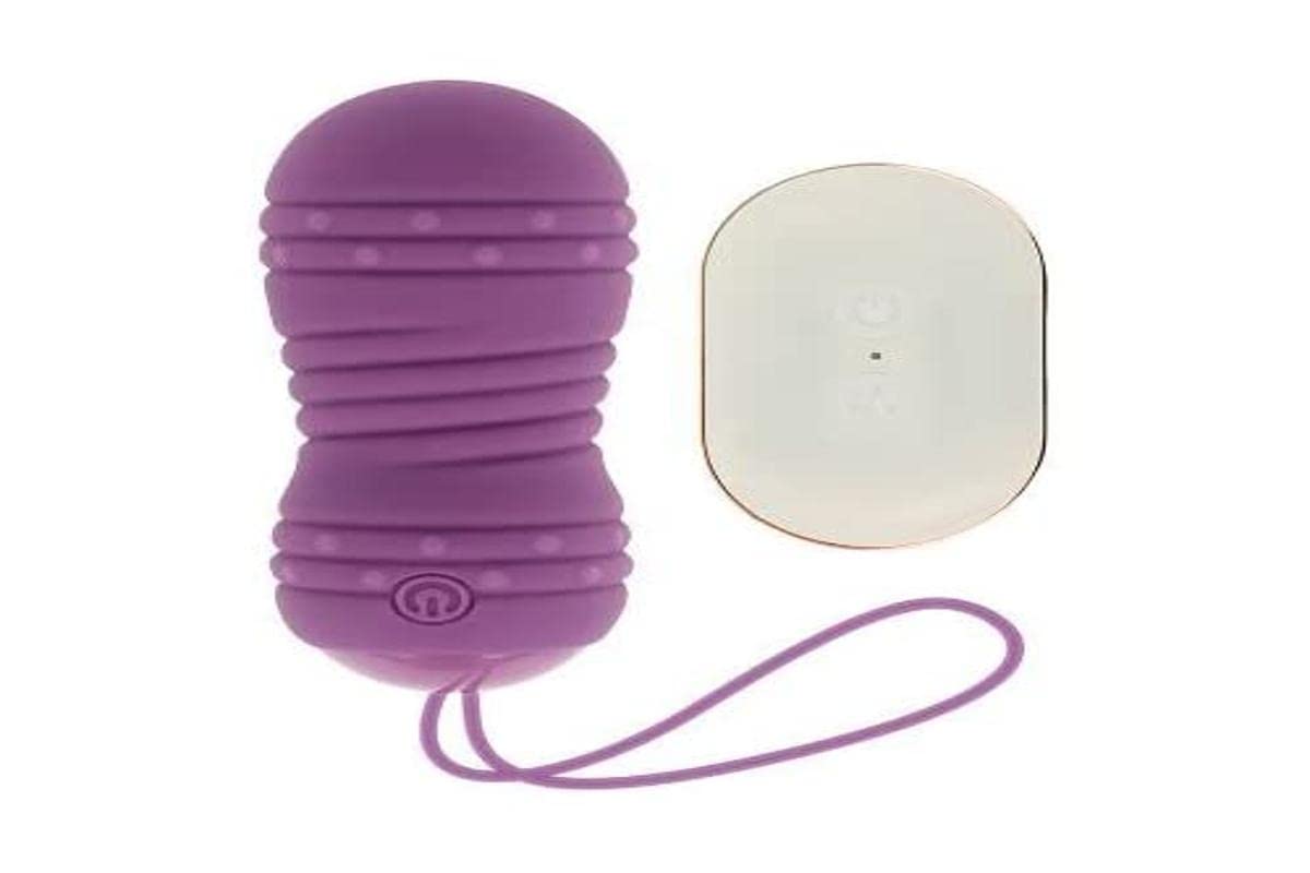 Œuf vibrant OHMAMA avec télécommande et 7 modes de rotation lilas