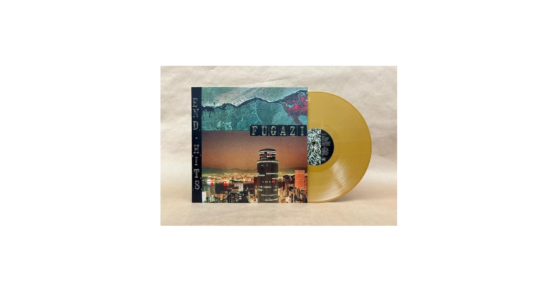 【希少・LP】FUGAZI - END HITS アナログレコード オリジナル盤 Fugazi - End Hits - Limited Metallic Gold Colored Vinyl