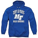 MTSU Middle Tennessee State University Official Mtsu Blue Raiders Logo Unisex Adult Pull-Over Hoodie...