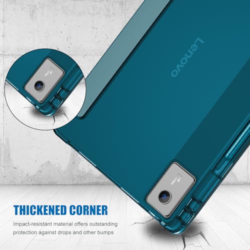 Image of ProCase Smart Case for 2025 Lenovo Idea Tab Plus 12.1 Inch /Tab K12, Teal | Slim Light Cover Trifold Stand Hard Shell Folio Smart Protective Case for Idea Tab Plus /Tab K12 (TB361FU /TB361ZU)