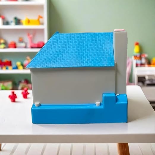 Image of Puppy House Dog Coin Stealing Piggy Bank for Kids - Adorable and Durable Money Bank | Educational, Fun, and Safe Collecting Toy | Perfect for Gifting Unisex Kids (Blue - White, One Size)
