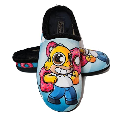 Rodevil Zapatillas casa cómodas unisex - Personajes dibujos by