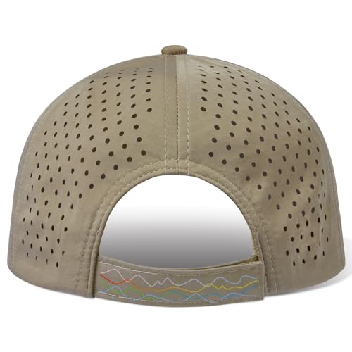 Image of UPF 50+ Performance Water Resistant Baseball Cap Lightweight Breathable Hat Golf Running Boat Hiking for Men Women