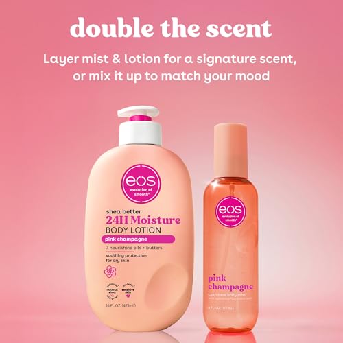 eos Cashmere Body Mist, Pink Champagne, Body Spray for Women, Hair Mist, Moisturizing, Hyaluronic Acid, Glycerin, Vegan, Cruelty-free, 6 fl oz - 2