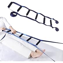 ENLUNTRA Bed Ladder Assist Strap,Pull Up Assist Device with 6 Handle Straps,Rope Ladder for Elderly, Senior, Pregnant, Handicap