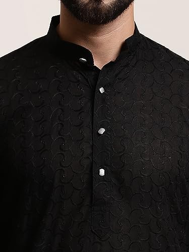Image of SOJANYA Elegant Pastel Color Embellished Kurta for Men | Minimal Embroidery Festive & Ethnic Wear