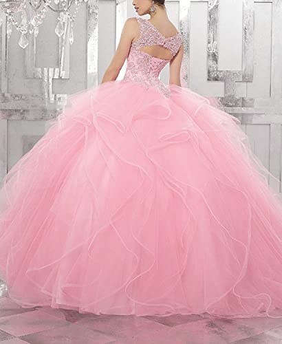 QXMYOO Ball Gown Quinceanera Dresses Sweet 16 Prom Party Princess Dress for Teens2