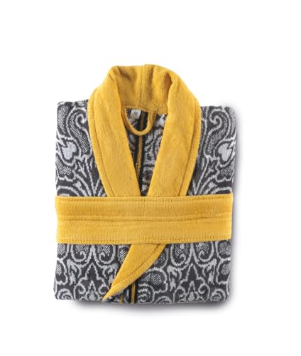 Top Towel Albornoz Cantabrico Jacquard 100% Algodón 500 g/m² – Acabado Terciopelo, Alta Absorción y Tacto Suave
