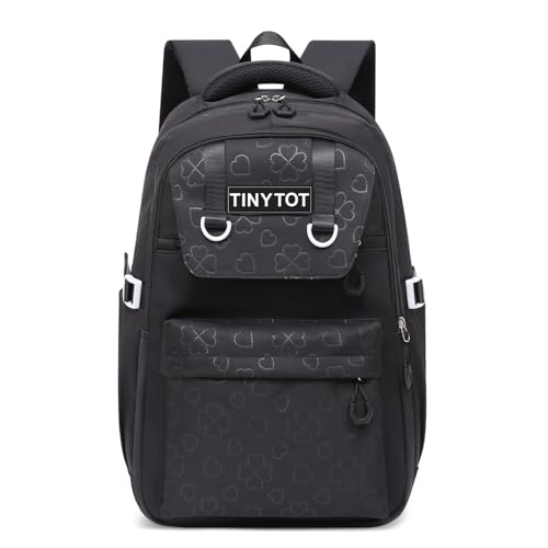 Image of Tinytot 30 Litre, Stylish & Trendy Water Resistant Hi Storage School Collage Travel Laptop Backpack Bag for Boys, Girls, Mens & Womens, 20 Inches (Black)