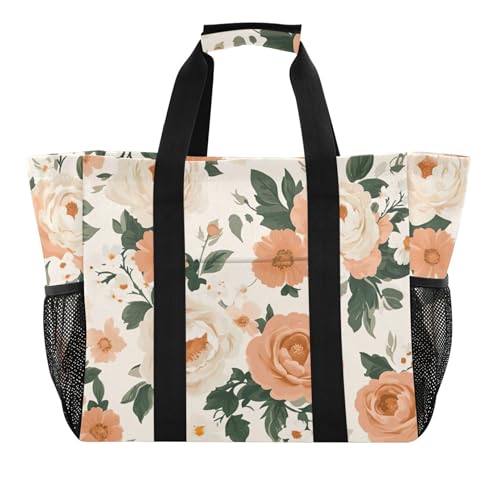 Grand sac de plage vintage toile imperméable femme grand volume piscine