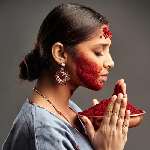 Image of Kamiya Sindoor Original from Kamakhya Temple colour Red, original कामिया सिंदूर