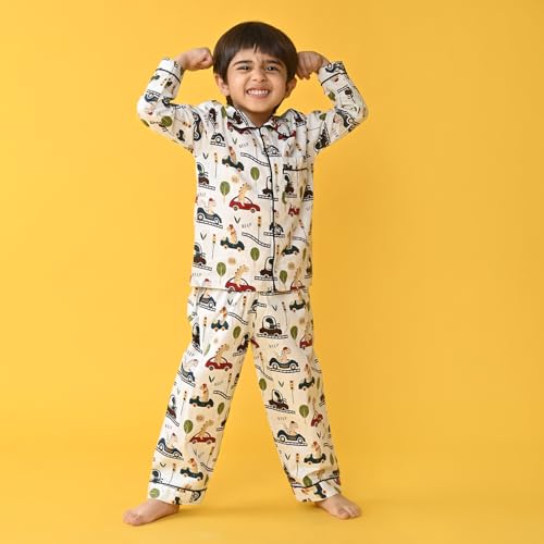 Image of Jam & Sugar Boys Cotton Printed Night Suit Set