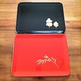 うるし工芸 米永 尺2 千代寿 組盆 2客 天然木製 お盆 正月 漆込