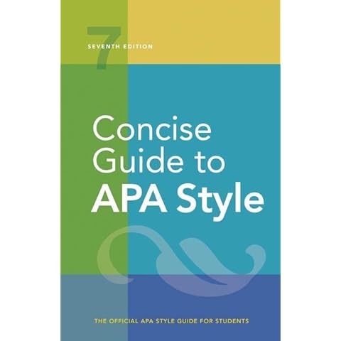 Concise Guide to APA Style: 7th Edition (OFFICIAL) Cover