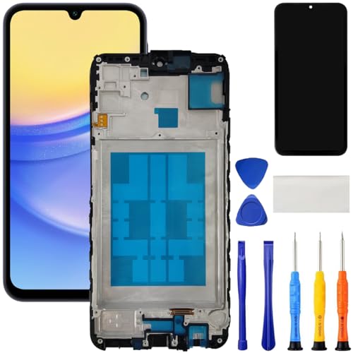 for Samsung Galaxy A15 5G Screen Replacement with Frame for Samsung A15 4G A155 / 5G A156u A156w s156vl LCD Touch Display digitizer Assembly with Repair Kits