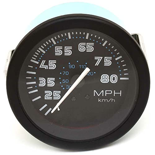 Teleflex Marine Boat Speedometer Gauge 30511 | Prism 3 1/4 Inch Black