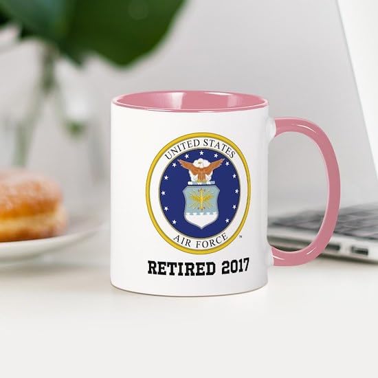 CafePress Custom Personalized Personalized Air Force Retirement Gift Mugs 11 oz (325 ml) Ceramic Coffee Mug