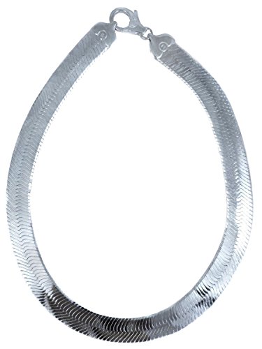 JOSCO Herringbone Necklace. 16.5mm Sterling Silver Italian .925 Solid Chain. 20,22,24,30 inches (22 Inches)