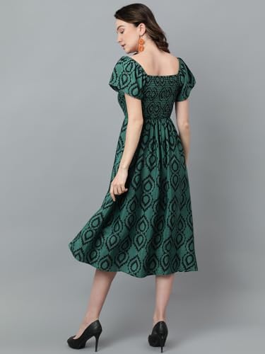 Image of KOTTY Women's Fit and Flare Multicolor Dress
