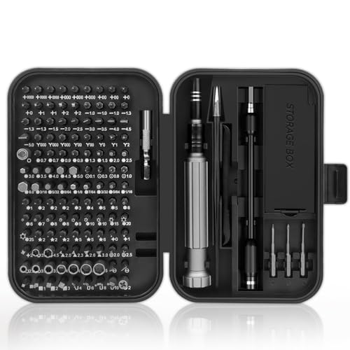 Feinmechaniker Schraubendreher Set 150 In 1 Screwdriver Set Feinwerkzeug Set Magnetischer Mini Schraubenzieher Set für Laptop, Tablet, Uhr, Kamera, Brille