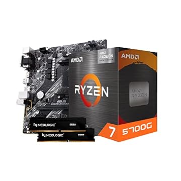 KIT UPGRADE AMD RYZEN 7 5700G, PLACA MÃE A520M-E PRIME ASUS, 16GB DDR4, NEOLOGIC - NLI84113