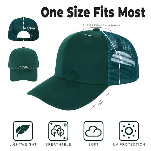 Image of ZH 12 Pack Mesh Trucker Hats, Bulk Baseball Caps for Men and Women, Trucker Cap Wholesale