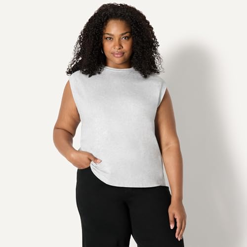 Image of Amazon Essentials Women's Relaxed-Fit Cotton Muscle Tee