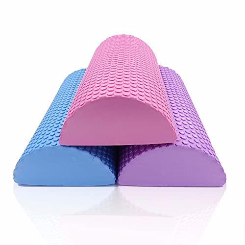 Rodillo de espuma EVA semicircular para yoga y pilates, 30 cm, color rosa miniatura 7
