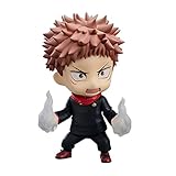 DHM-GE 4 in/10 cm Jujutsu Kaisen Figure Itadori Yuji Nendoroid Cute Anime Action Toy Figure Model That Can Change Its Posture
