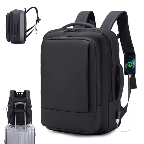 SUCIKORIO 40x30x15cm British Airways Air France Erweiterbarer 10cm 40x30x25cm Reiserucksack Handgepäck Flugzeug Wasserdichter Travel Laptop Rucksack 15 6 Zoll Mit USB Daypack Für Damen Herren Reisen